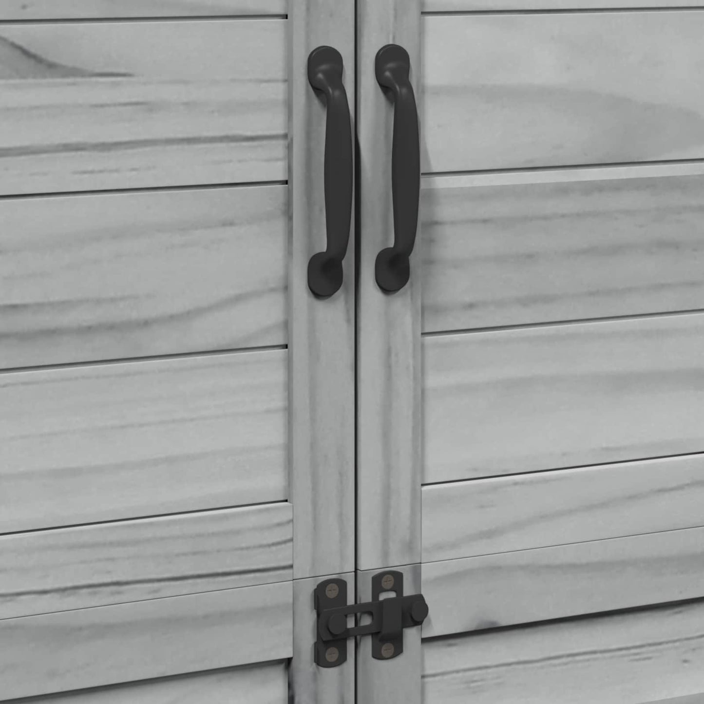 Have Skur med tag Grå 106,5 x 56 x 176 cm Massivt Fyrretræ