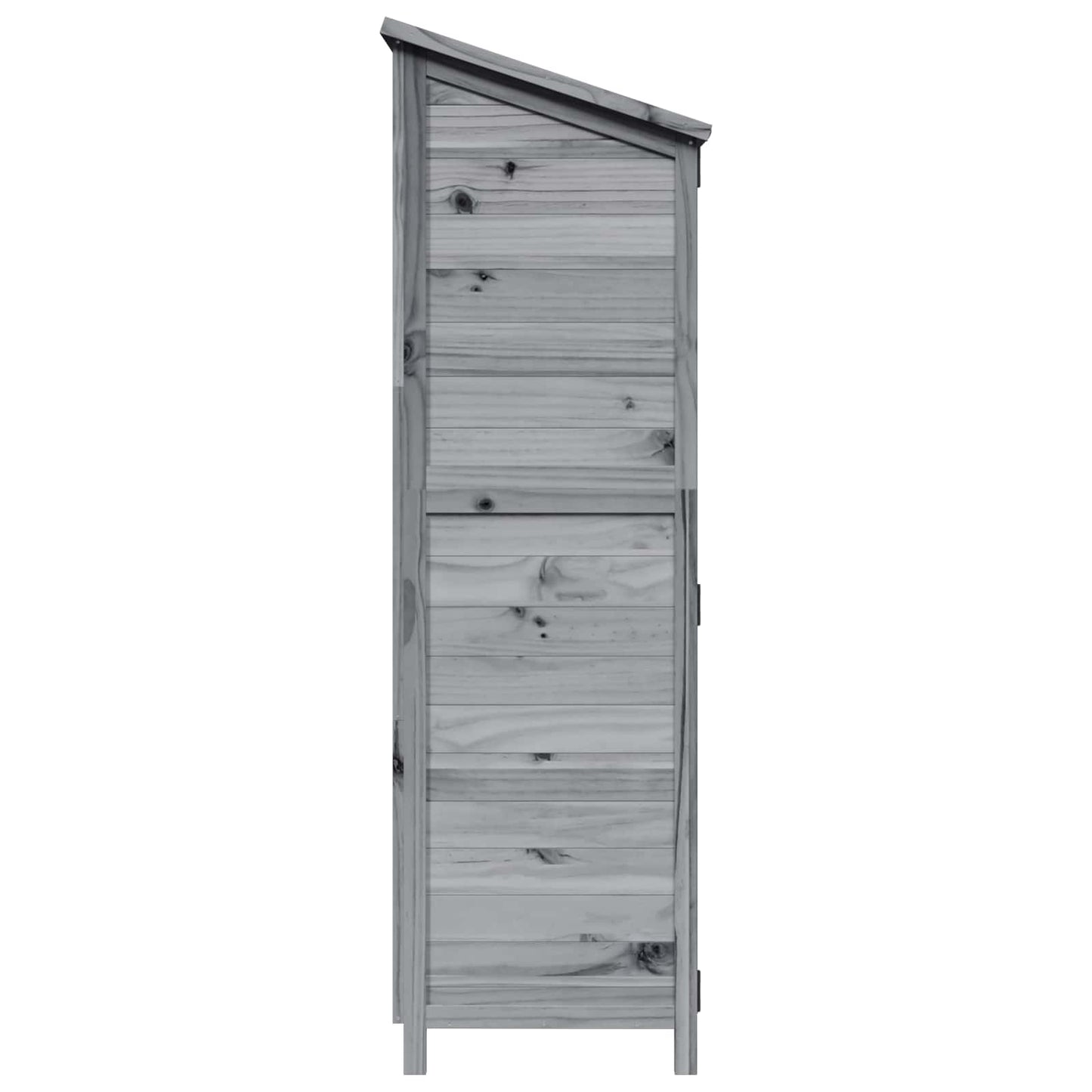 Have Skur med tag Grå 106,5 x 56 x 176 cm Massivt Fyrretræ