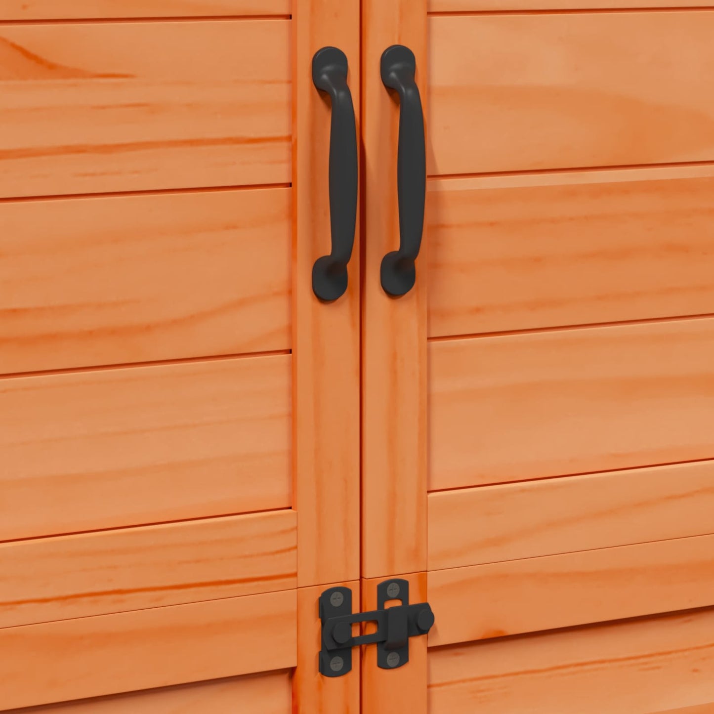 Have Skur med tag Brun 106,5 x 56 x 176 cm Massivt Fyrretræ