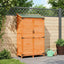 Have Skur med tag Brun 106,5 x 56 x 176 cm Massivt Fyrretræ
