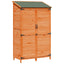 Have Skur med tag Brun 106,5 x 56 x 176 cm Massivt Fyrretræ
