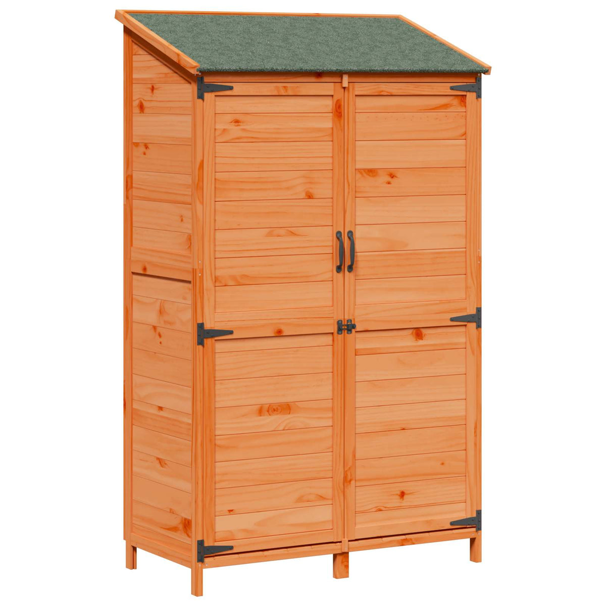 Have Skur med tag Brun 106,5 x 56 x 176 cm Massivt Fyrretræ