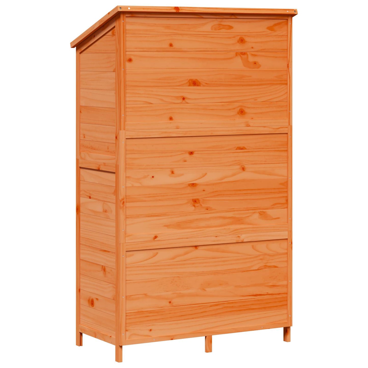 Have Skur med tag Brun 106,5 x 56 x 176 cm Massivt Fyrretræ