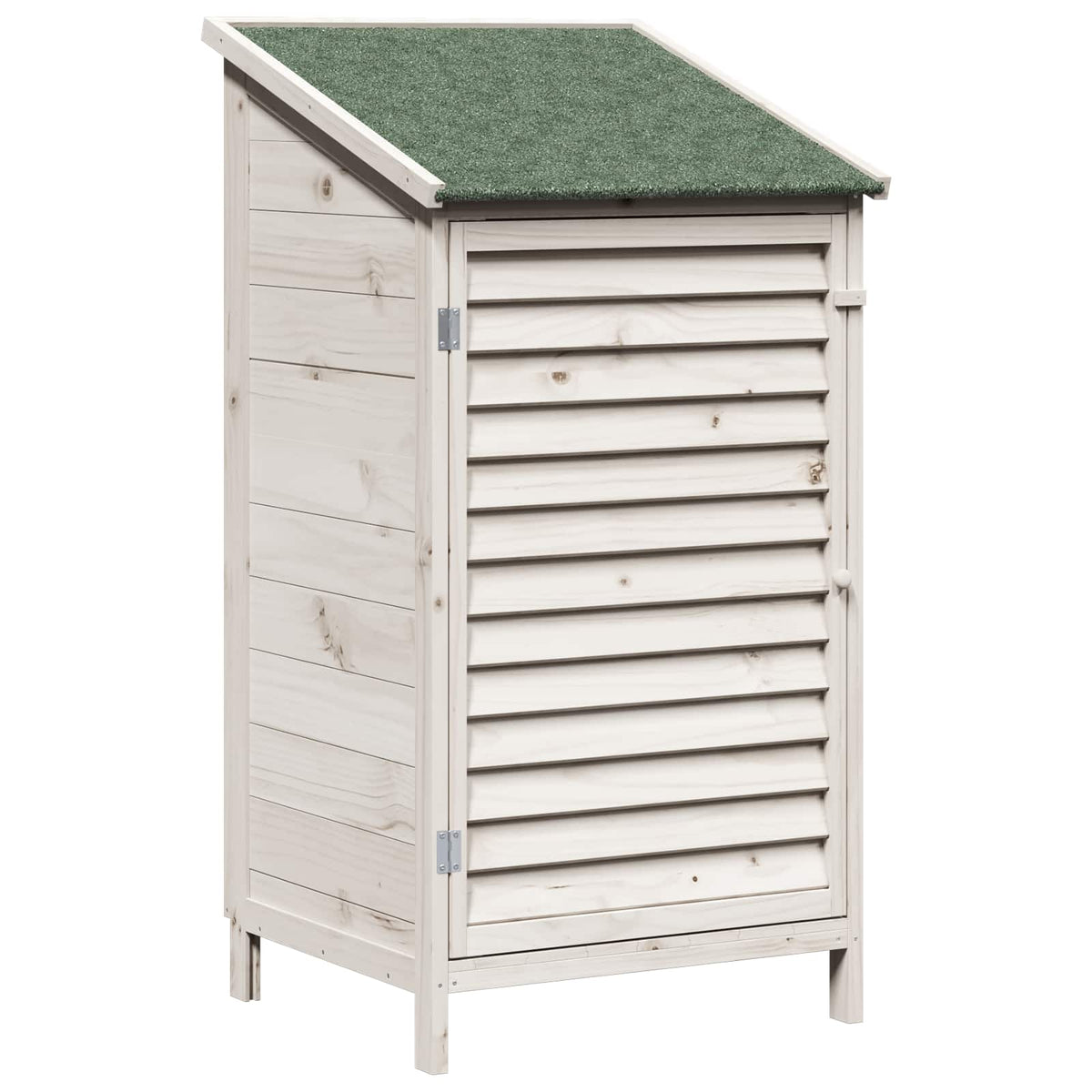 Have Skur med tag Hvid 59 x 56 x 113,5 cm Massivt Fyrretræ