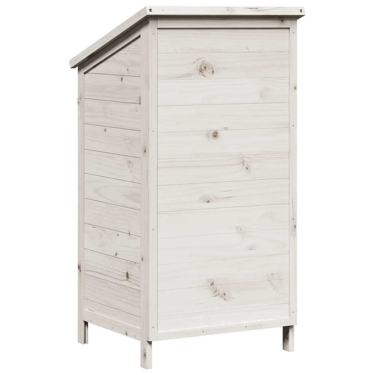Have Skur med tag Hvid 59 x 56 x 113,5 cm Massivt Fyrretræ