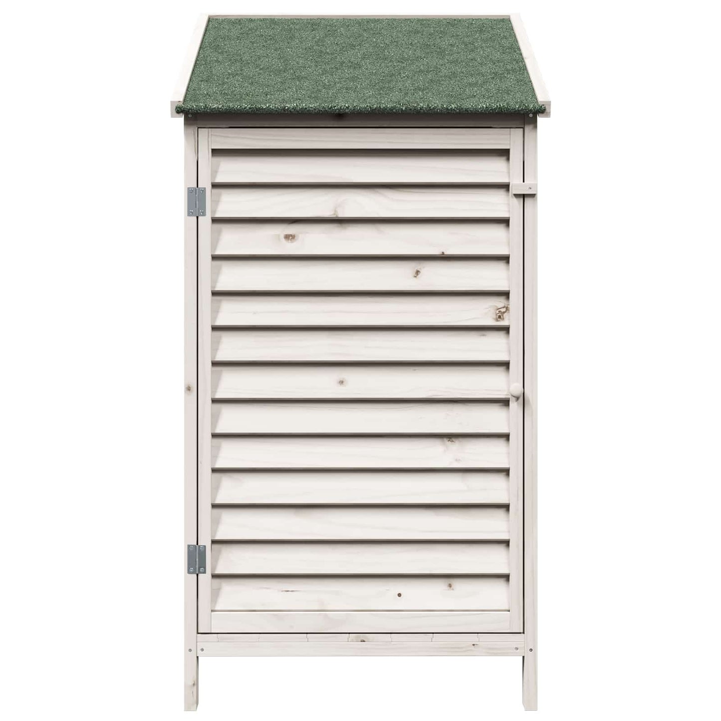 Have Skur med tag Hvid 59 x 56 x 113,5 cm Massivt Fyrretræ