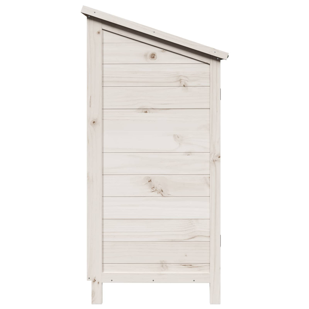 Have Skur med tag Hvid 59 x 56 x 113,5 cm Massivt Fyrretræ
