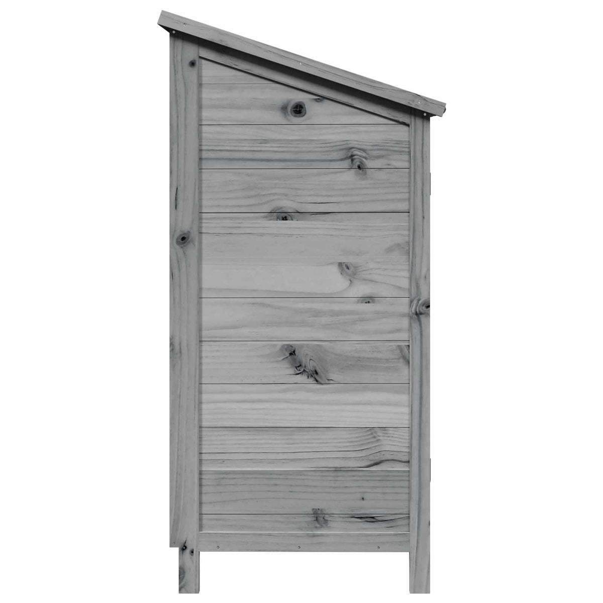Have Skur med tag Grå 59 x 56 x 113,5 cm Massivt Fyrretræ