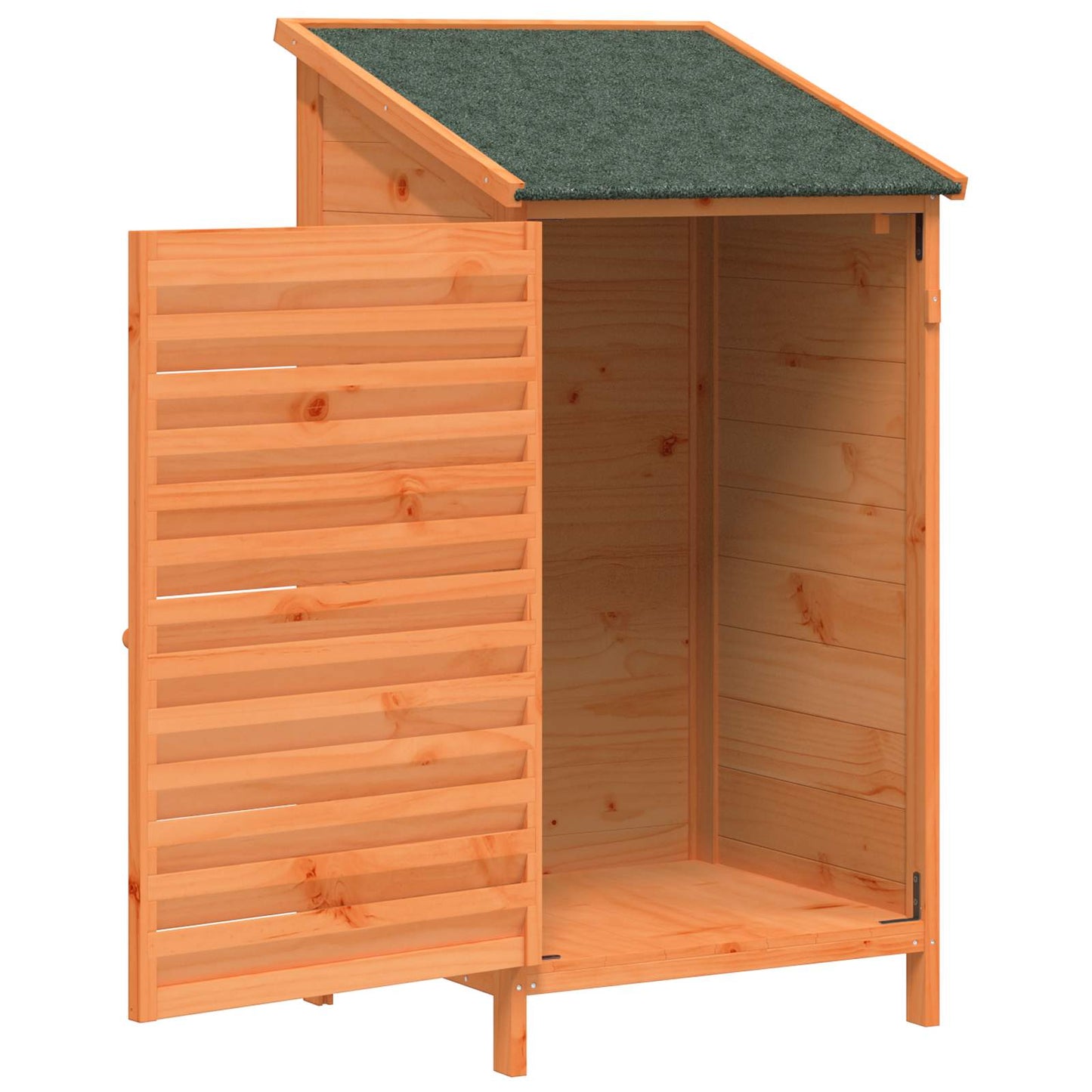 Have Skur med tag Brun 59 x 56 x 113,5 cm Massivt Fyrretræ