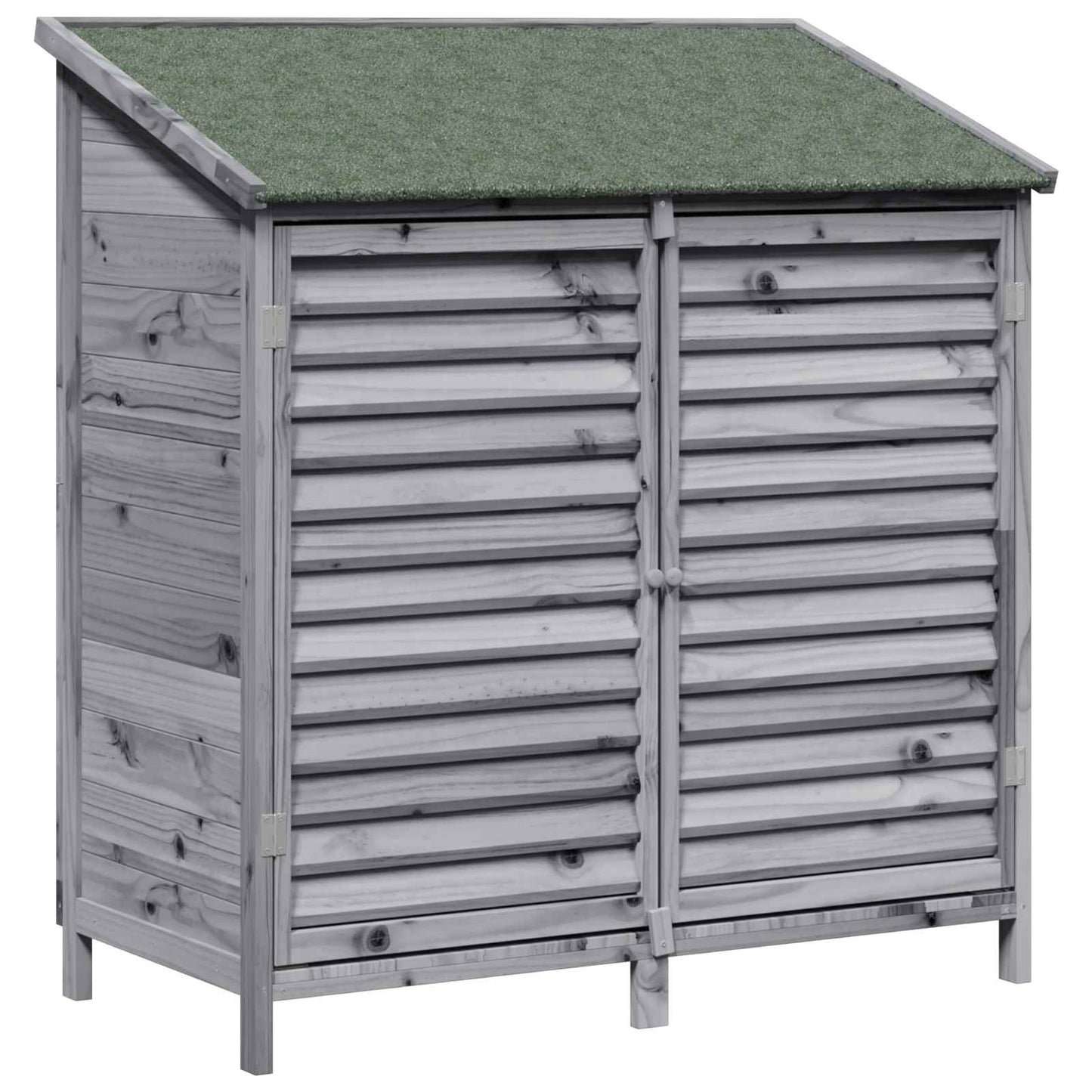 Have Skur med tag Grå 106 x 56 x 113,5 cm Massivt Fyrretræ