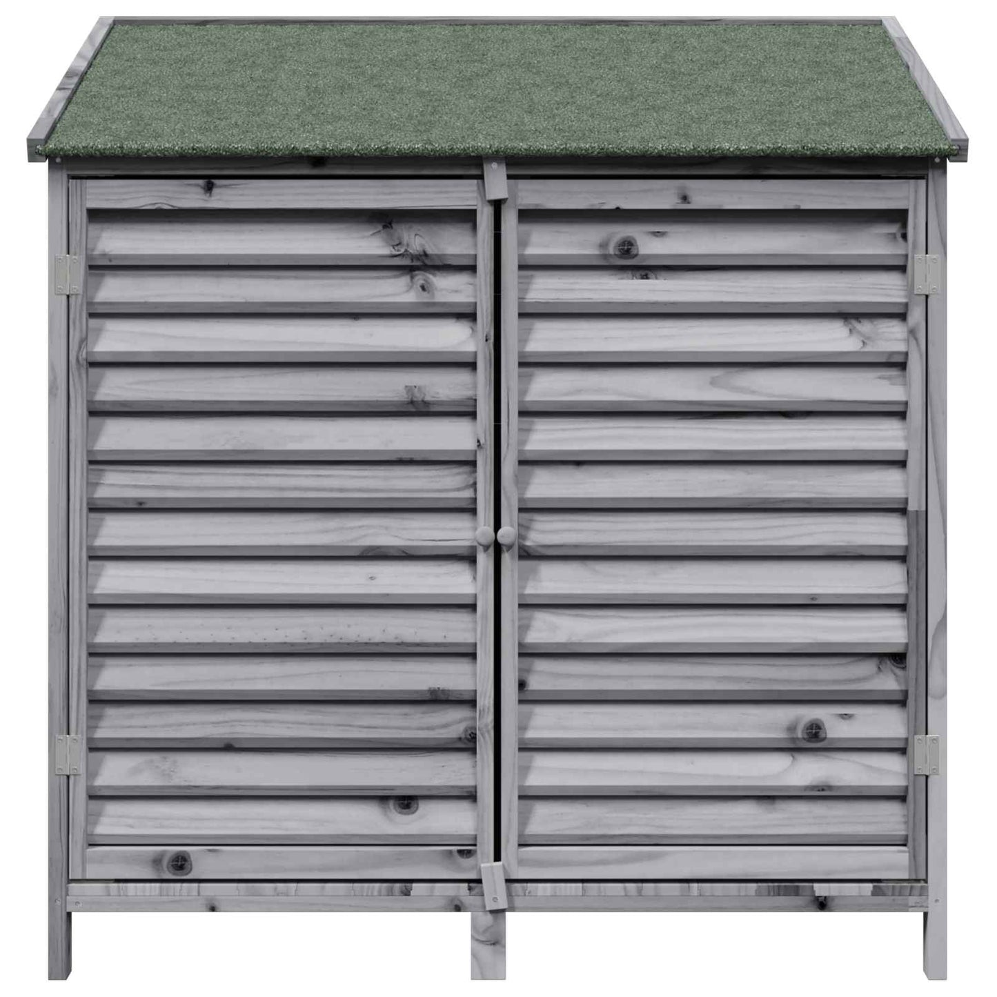 Have Skur med tag Grå 106 x 56 x 113,5 cm Massivt Fyrretræ
