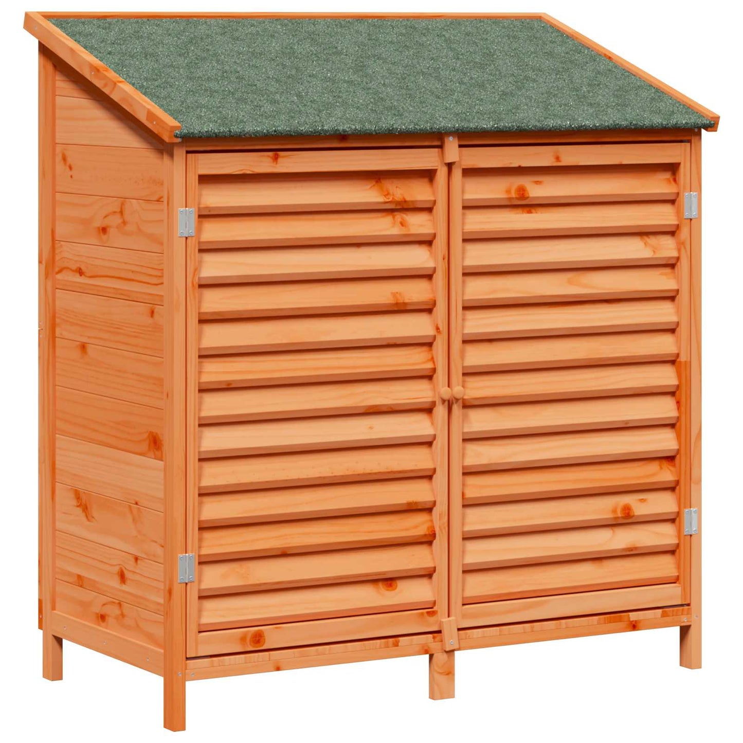 Have Skur med tag Brun 106 x 56 x 113,5 cm Massivt Fyrretræ