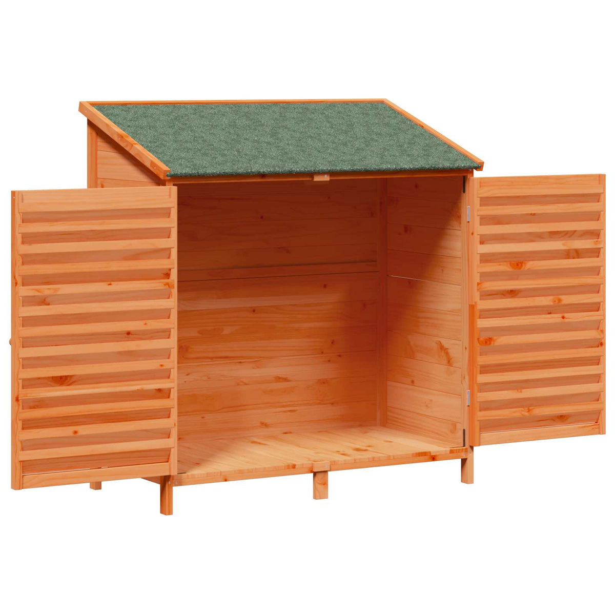 Have Skur med tag Brun 106 x 56 x 113,5 cm Massivt Fyrretræ
