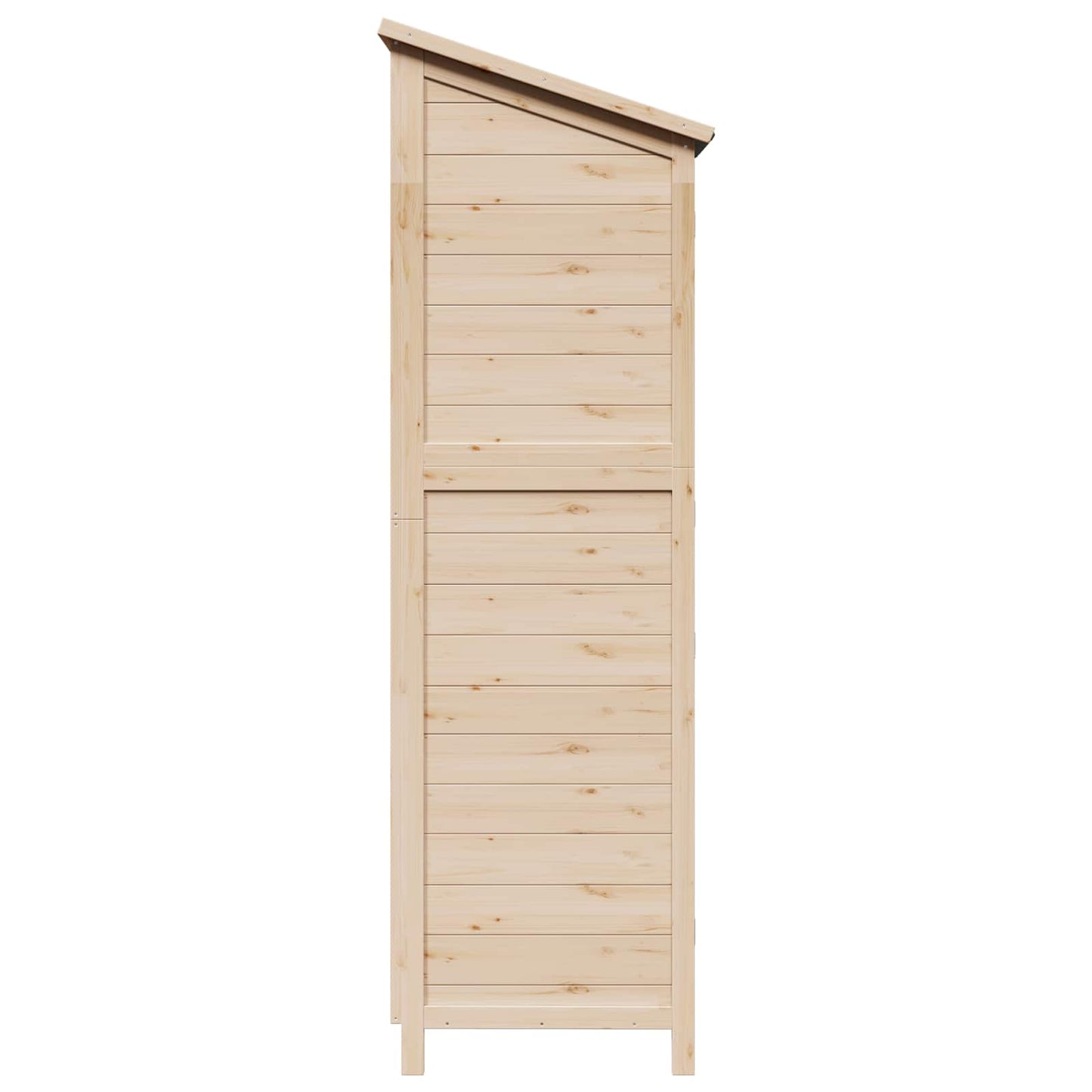 Have Skur med tag Naturfarvet 59 x 56 x 176 cm Massivt Fyrretræ