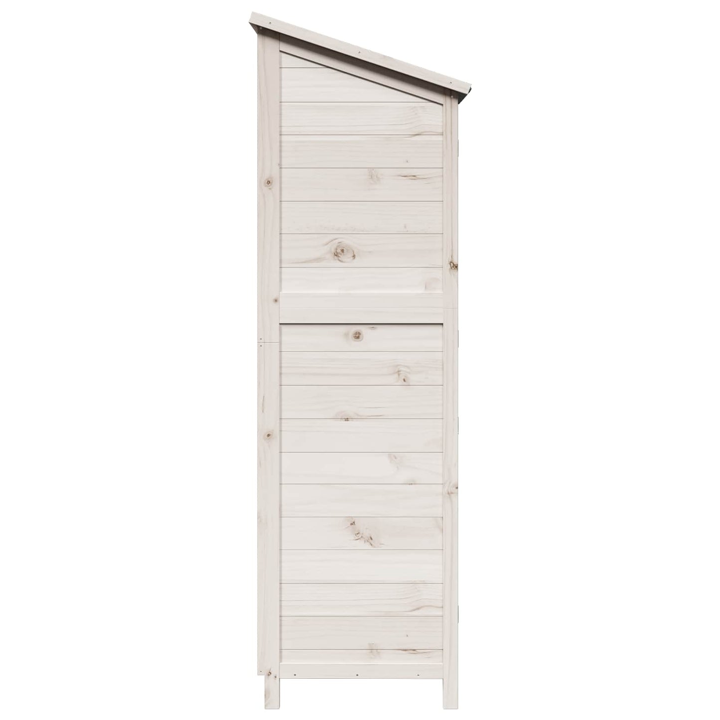 Have Skur med tag Hvid 59 x 56 x 176 cm Massivt Fyrretræ