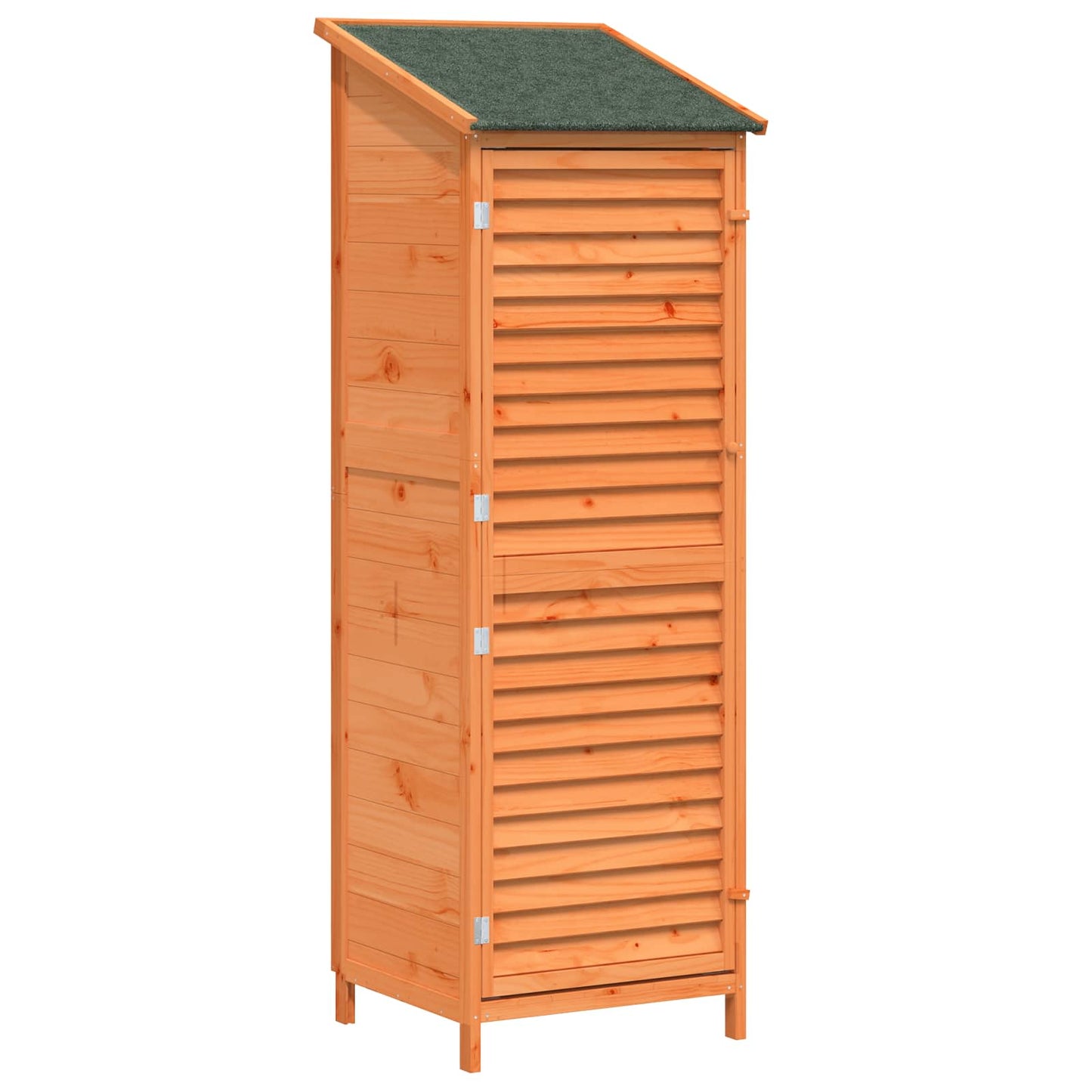 Have Skur med tag Brun 59 x 56 x 176 cm Massivt Fyrretræ