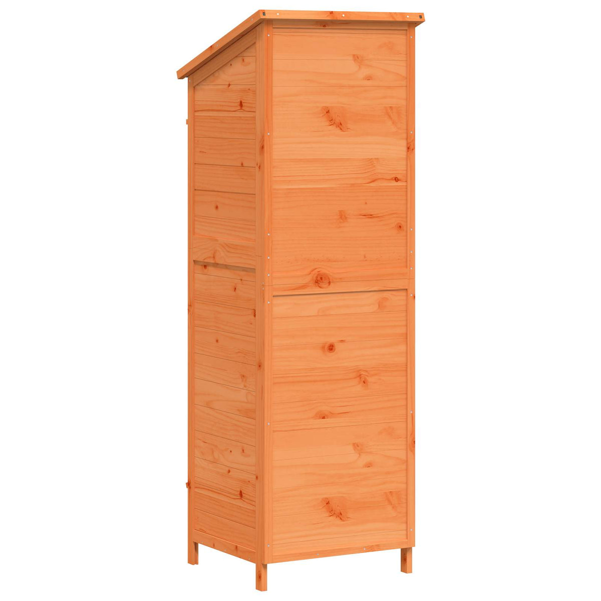 Have Skur med tag Brun 59 x 56 x 176 cm Massivt Fyrretræ