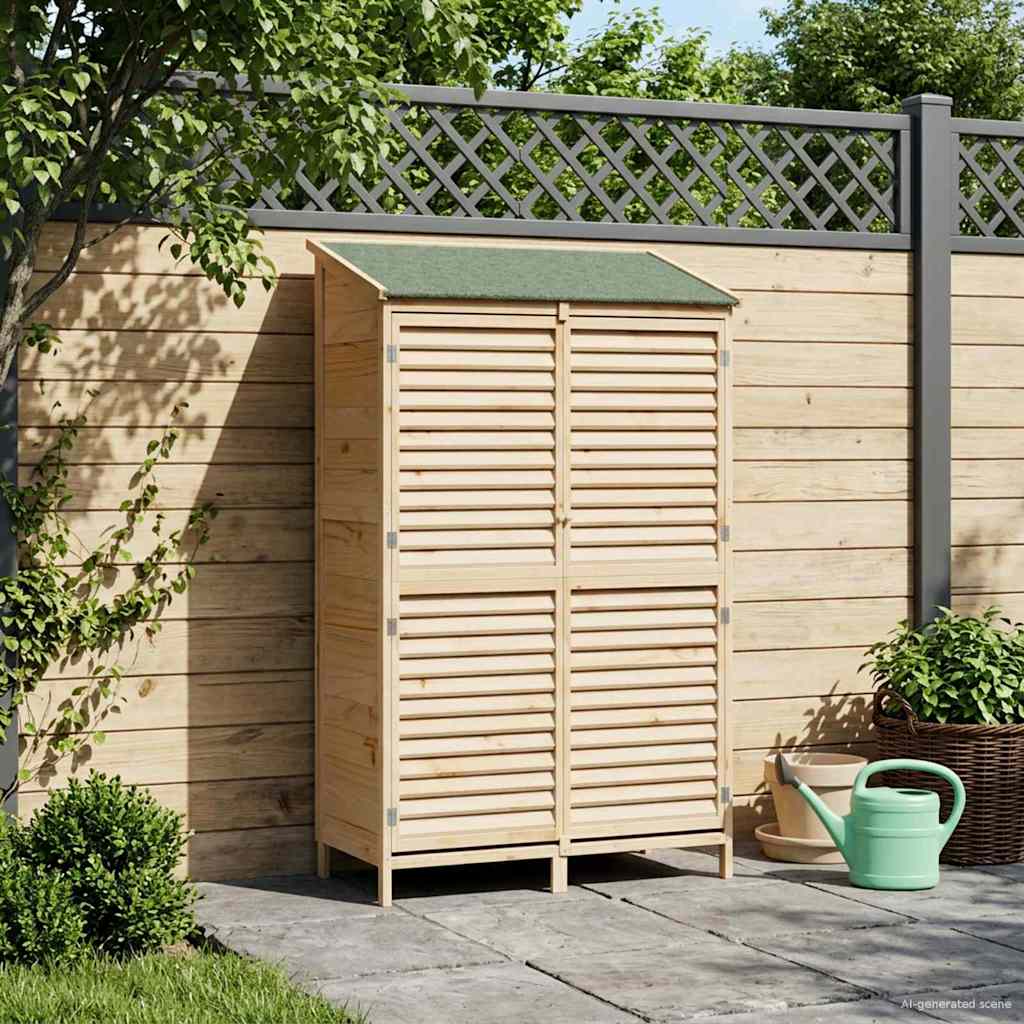 Have Skur Naturfarvet 106 x 56 x 176,5 cm Massivt Fyrretræ