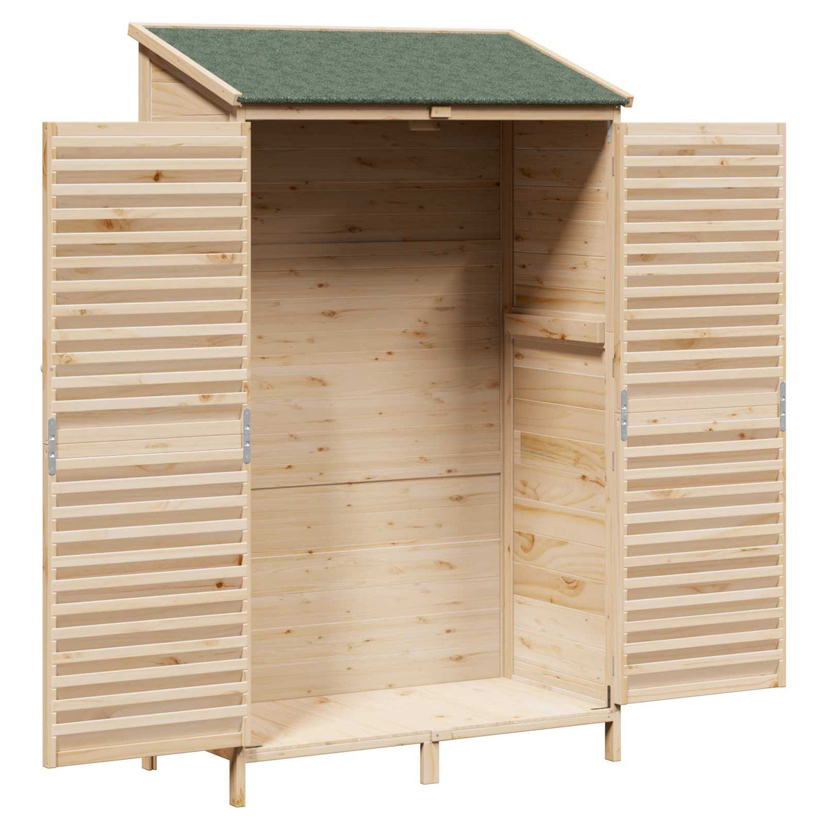Have Skur Naturfarvet 106 x 56 x 176,5 cm Massivt Fyrretræ