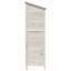 Have Skur med tag Hvid 106 x 56 x 176,5 cm Massivt Fyrretræ