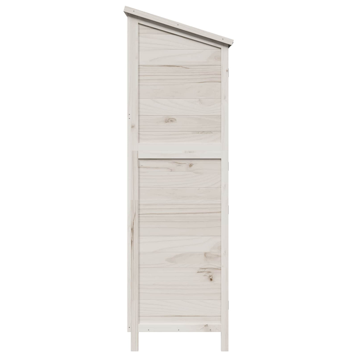 Have Skur med tag Hvid 106 x 56 x 176,5 cm Massivt Fyrretræ