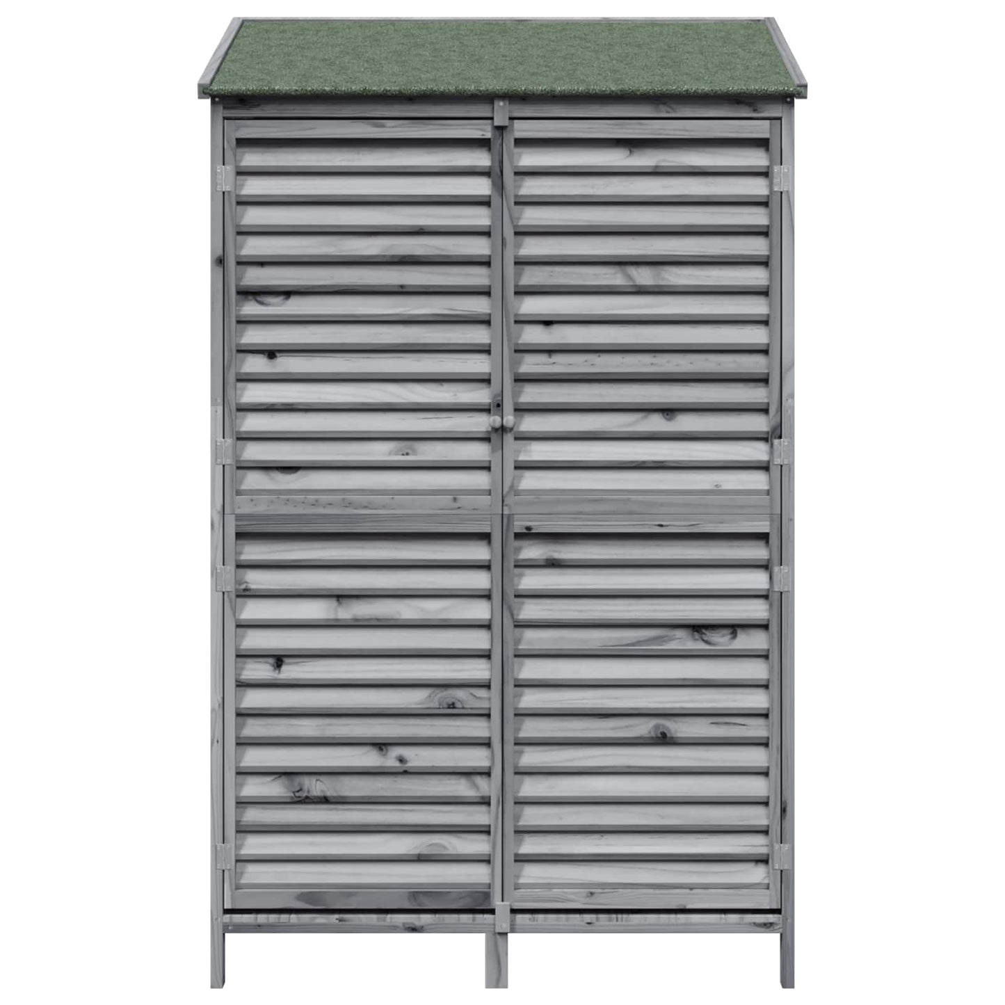 Have Skur med tag Grå 106 x 56 x 176,5 cm Massivt Fyrretræ