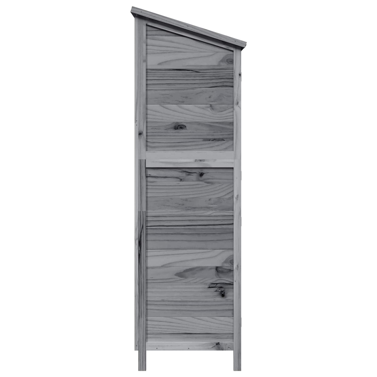 Have Skur med tag Grå 106 x 56 x 176,5 cm Massivt Fyrretræ