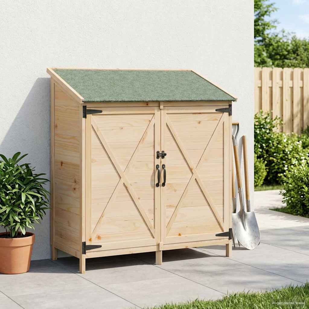 Have Skur Naturfarvet 106 x 56 x 113,5 cm Massivt Fyrretræ