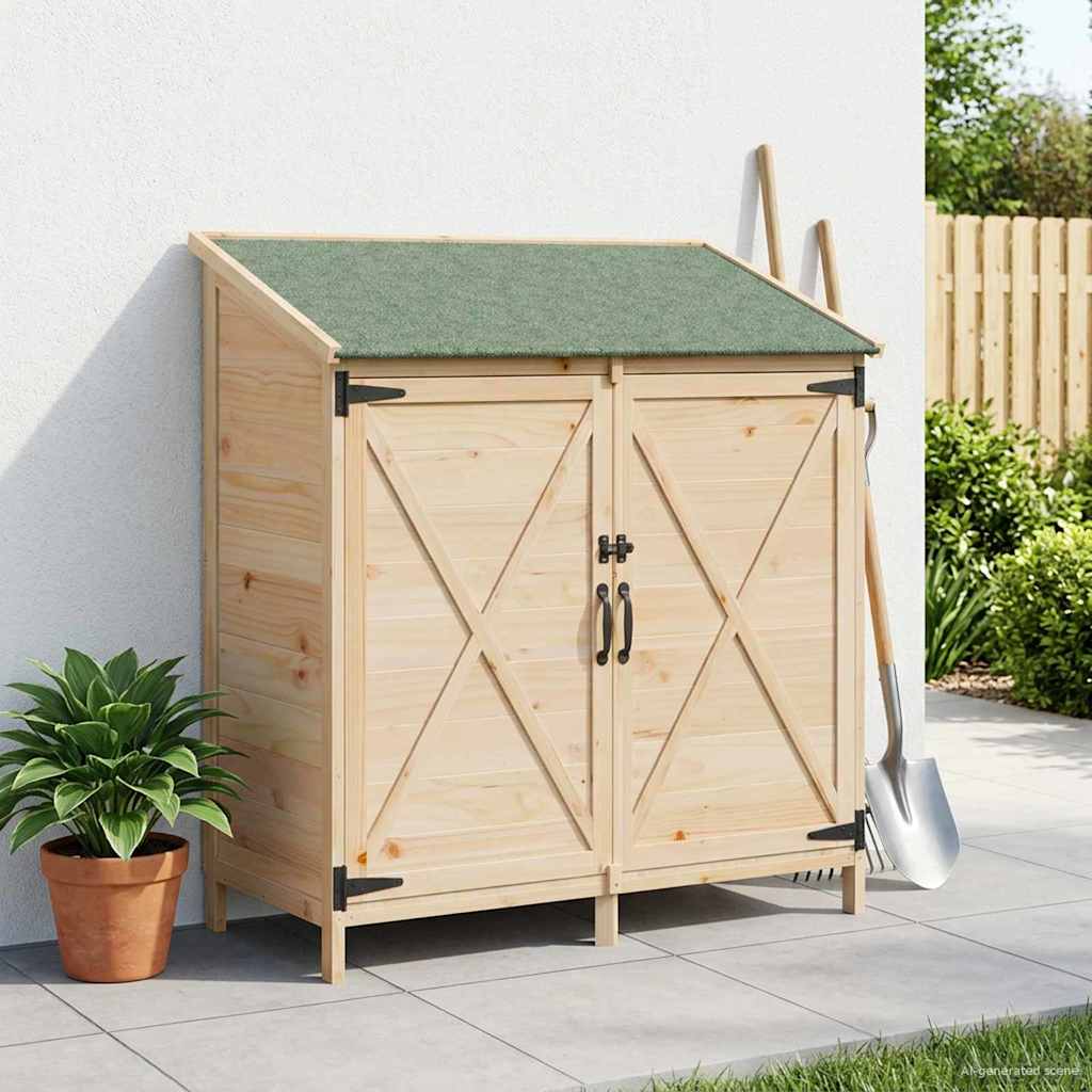 Have Skur Naturfarvet 106 x 56 x 113,5 cm Massivt Fyrretræ