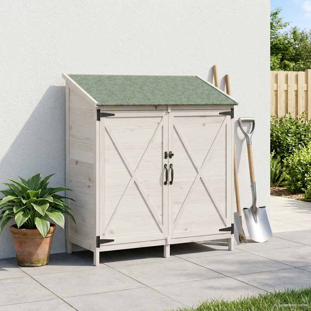 Have Skur Hvid 106 x 56 x 113,5 cm Massivt Fyrretræ