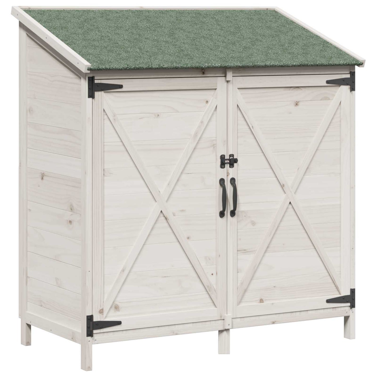 Have Skur Hvid 106 x 56 x 113,5 cm Massivt Fyrretræ