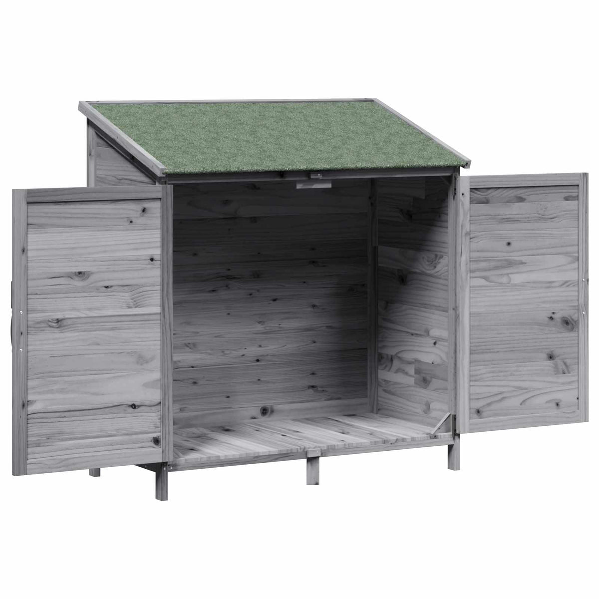 Have Skur Grå 106 x 56 x 113,5 cm Massivt Fyrretræ