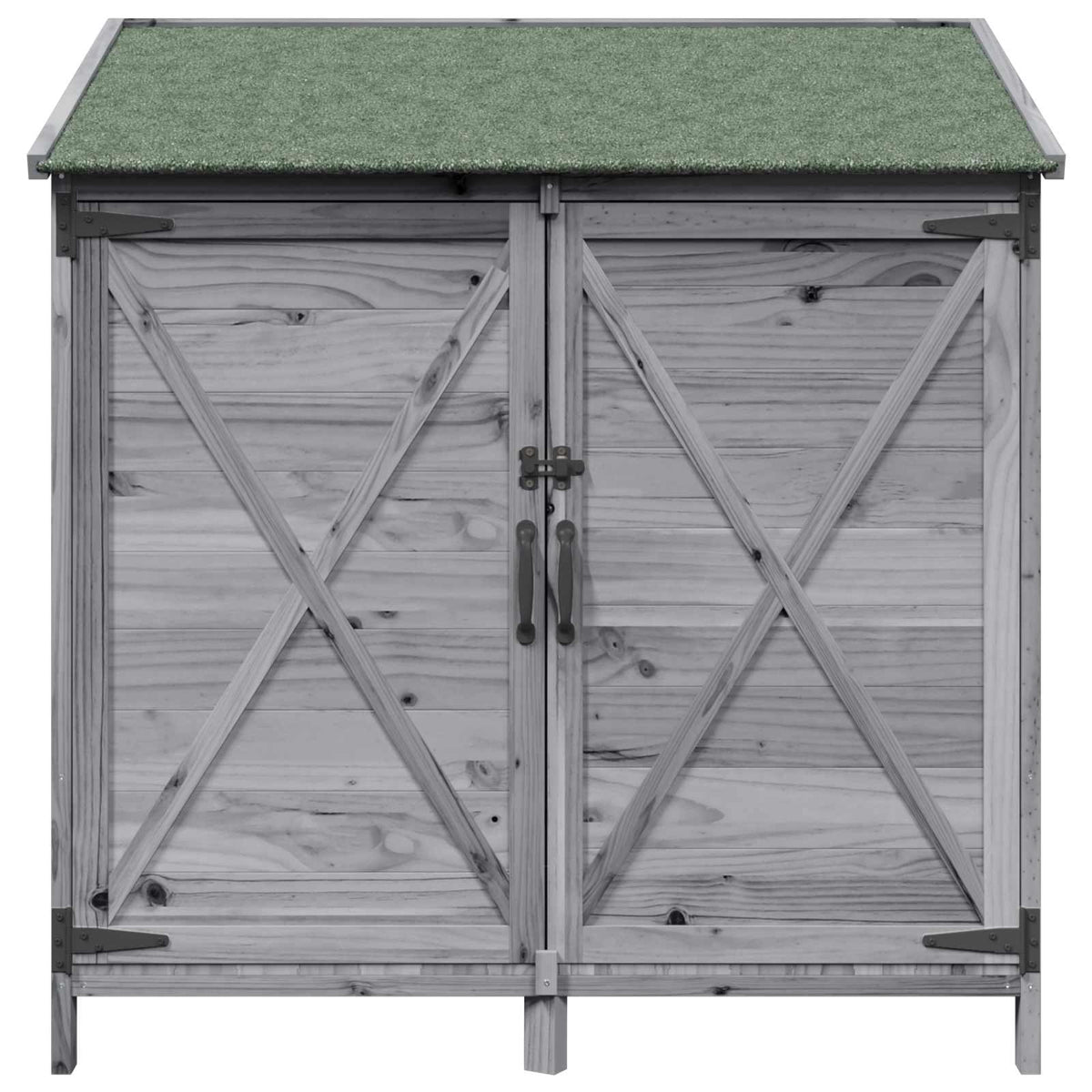 Have Skur Grå 106 x 56 x 113,5 cm Massivt Fyrretræ