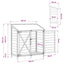 Have Skur Grå 106 x 56 x 113,5 cm Massivt Fyrretræ
