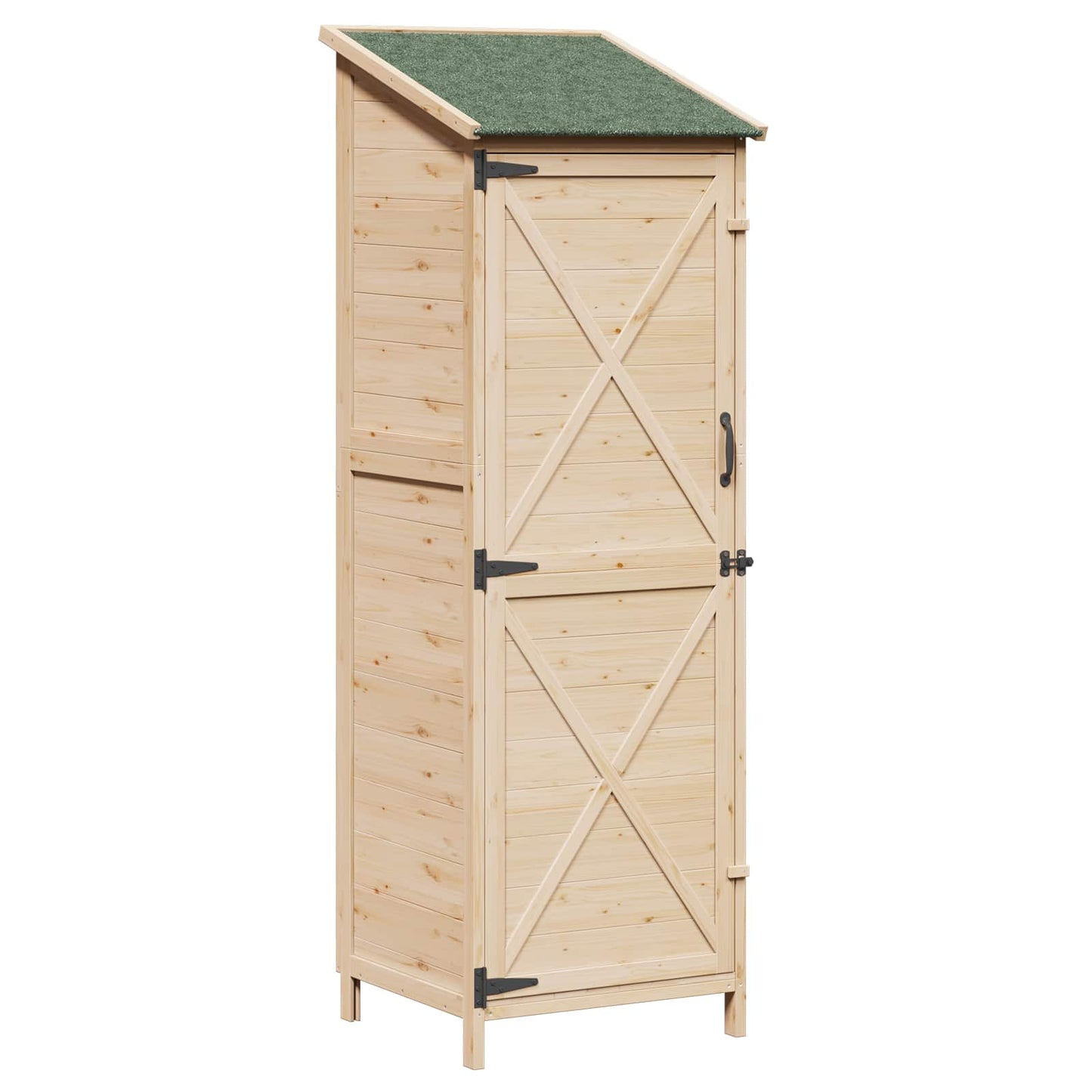 Have Skur Naturfarvet 59,5 x 56 x 176,5 cm Massivt Fyrretræ