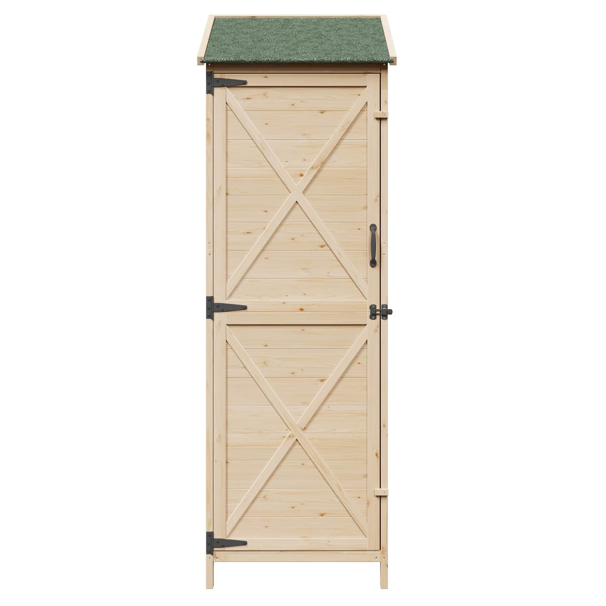 Have Skur Naturfarvet 59,5 x 56 x 176,5 cm Massivt Fyrretræ