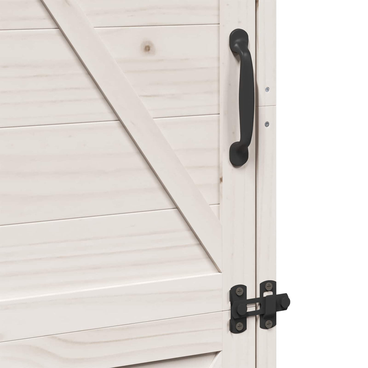 Have Skur Hvid 59,5 x 56 x 176,5 cm Massivt Fyrretræ