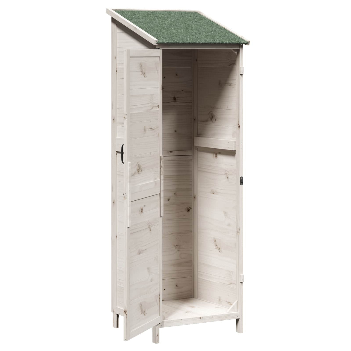 Have Skur Hvid 59,5 x 56 x 176,5 cm Massivt Fyrretræ
