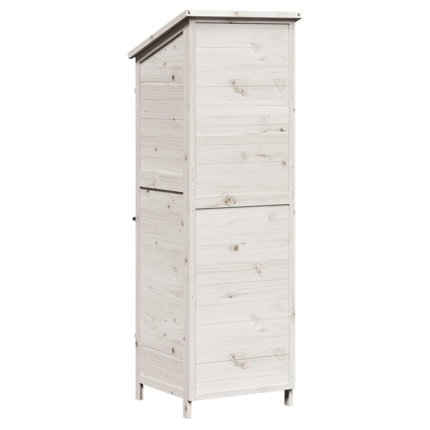 Have Skur Hvid 59,5 x 56 x 176,5 cm Massivt Fyrretræ