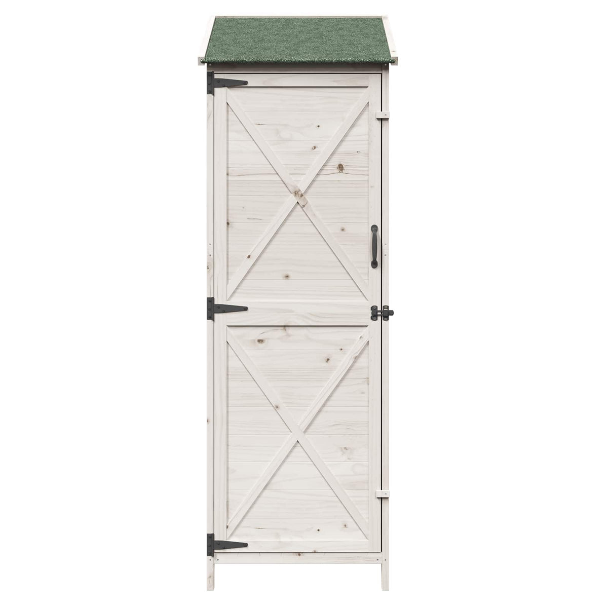 Have Skur Hvid 59,5 x 56 x 176,5 cm Massivt Fyrretræ