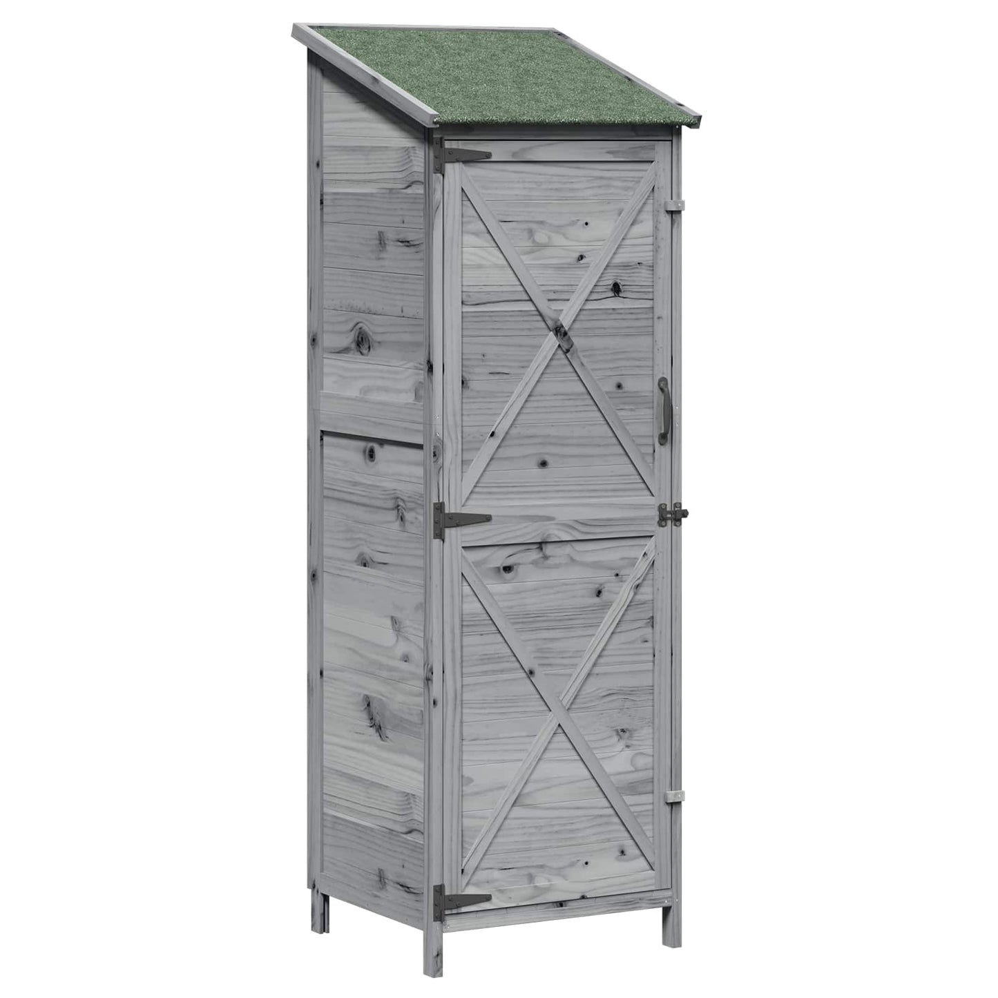 Have Skur Grå 59,5 x 56 x 176,5 cm Massivt Fyrretræ