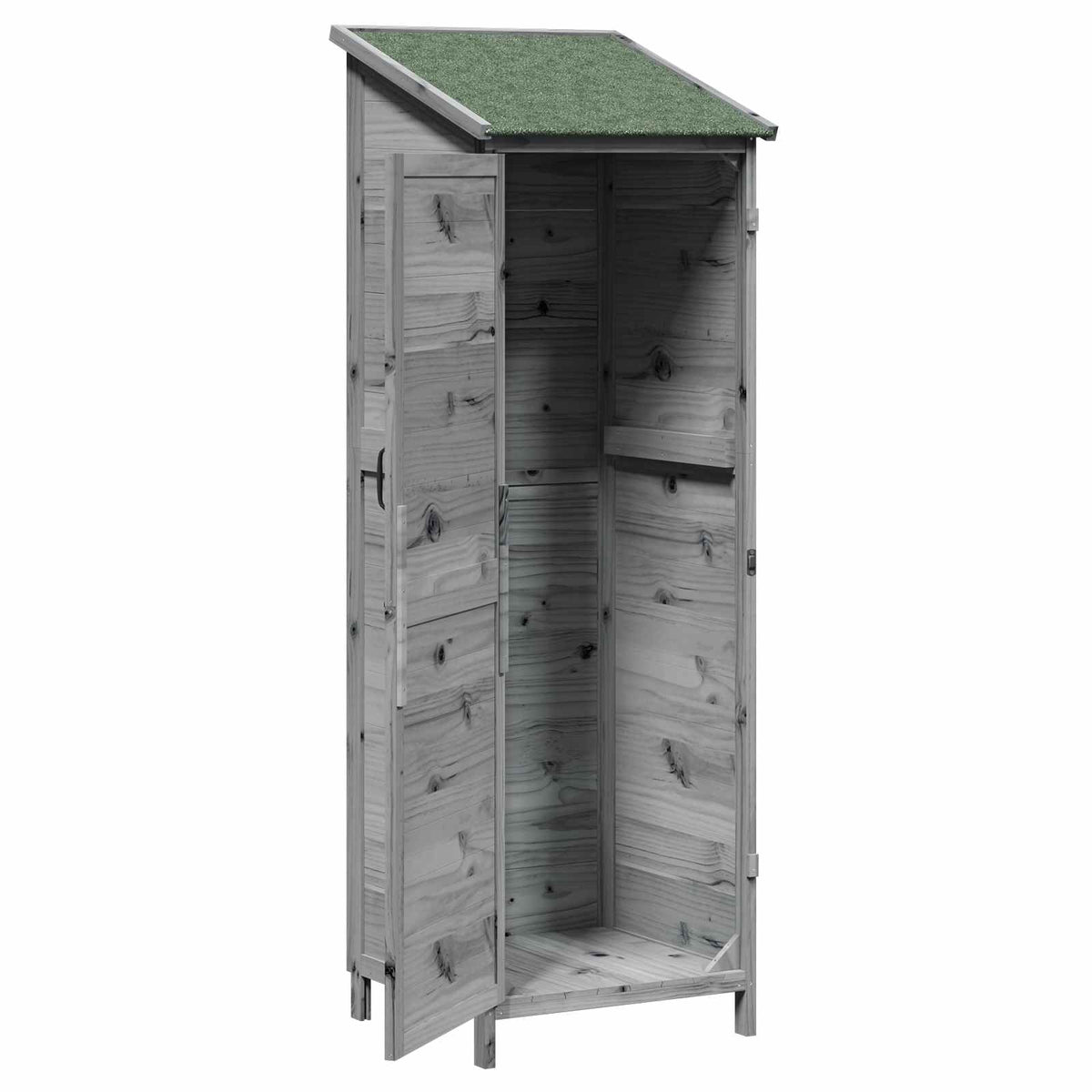 Have Skur Grå 59,5 x 56 x 176,5 cm Massivt Fyrretræ