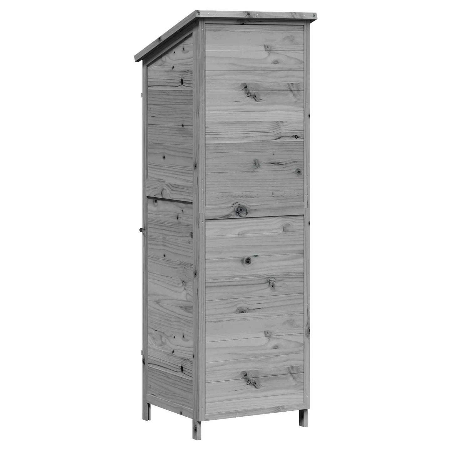 Have Skur Grå 59,5 x 56 x 176,5 cm Massivt Fyrretræ