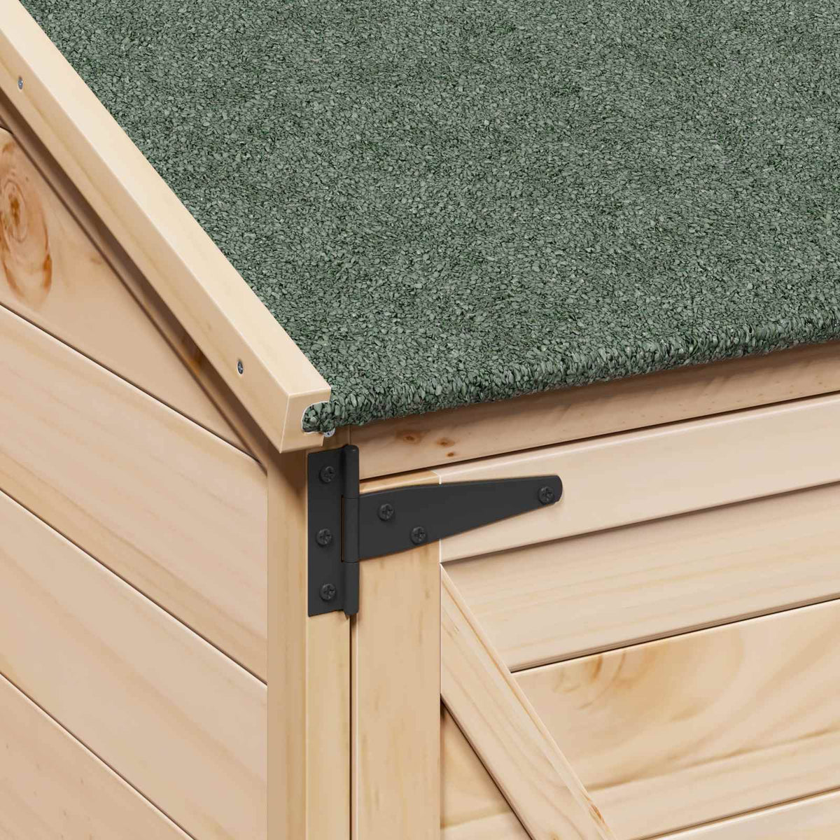 Have Skur Naturfarvet 106 x 56 x 176,5 cm Massivt Fyrretræ