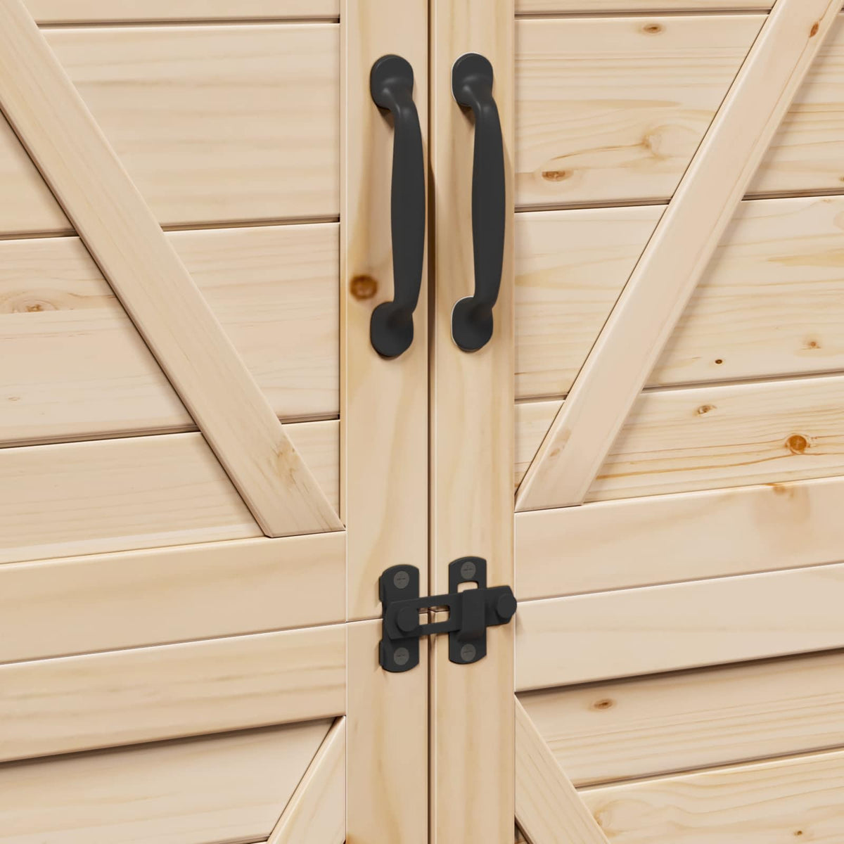 Have Skur Naturfarvet 106 x 56 x 176,5 cm Massivt Fyrretræ