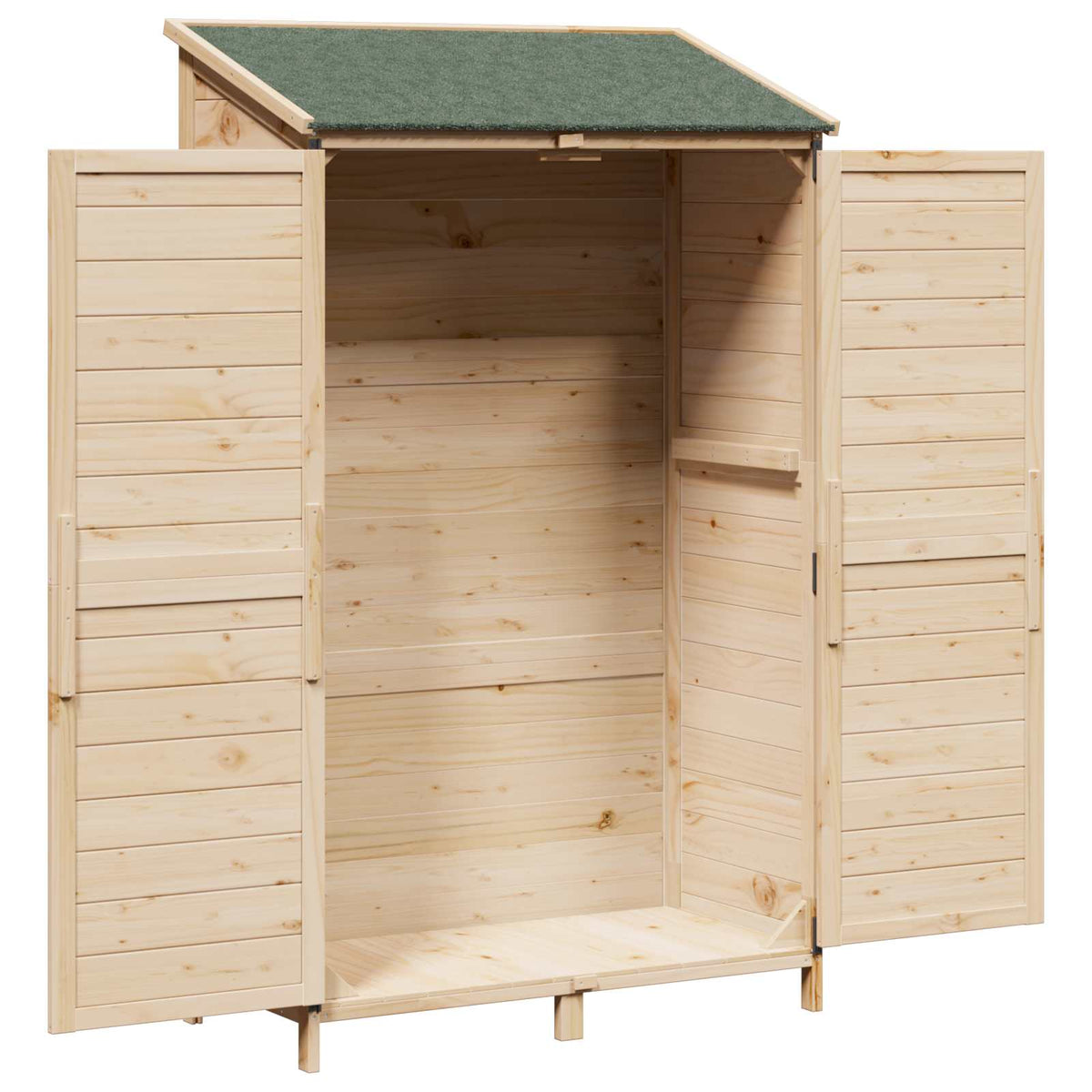 Have Skur Naturfarvet 106 x 56 x 176,5 cm Massivt Fyrretræ