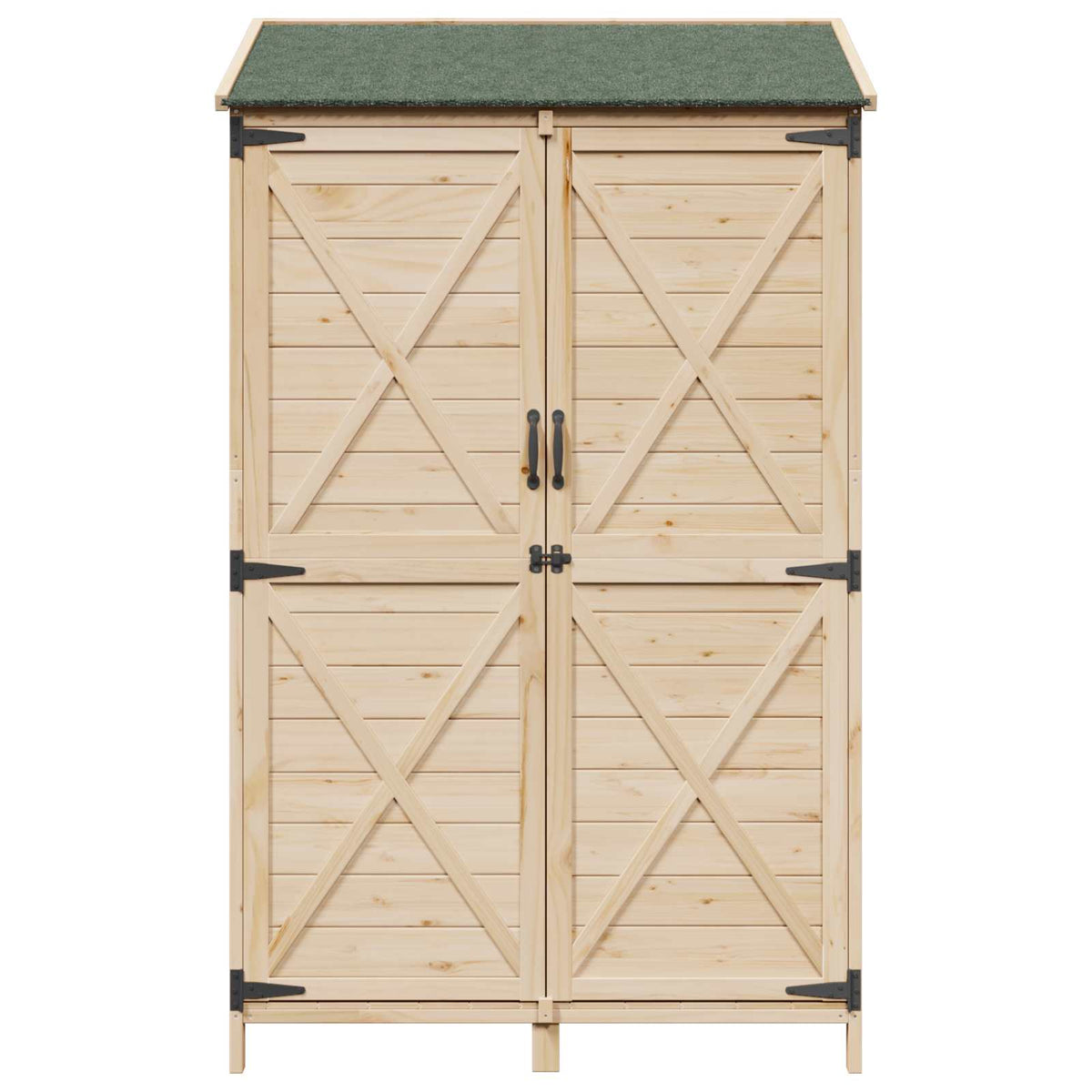 Have Skur Naturfarvet 106 x 56 x 176,5 cm Massivt Fyrretræ