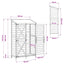 Have Skur Naturfarvet 106 x 56 x 176,5 cm Massivt Fyrretræ
