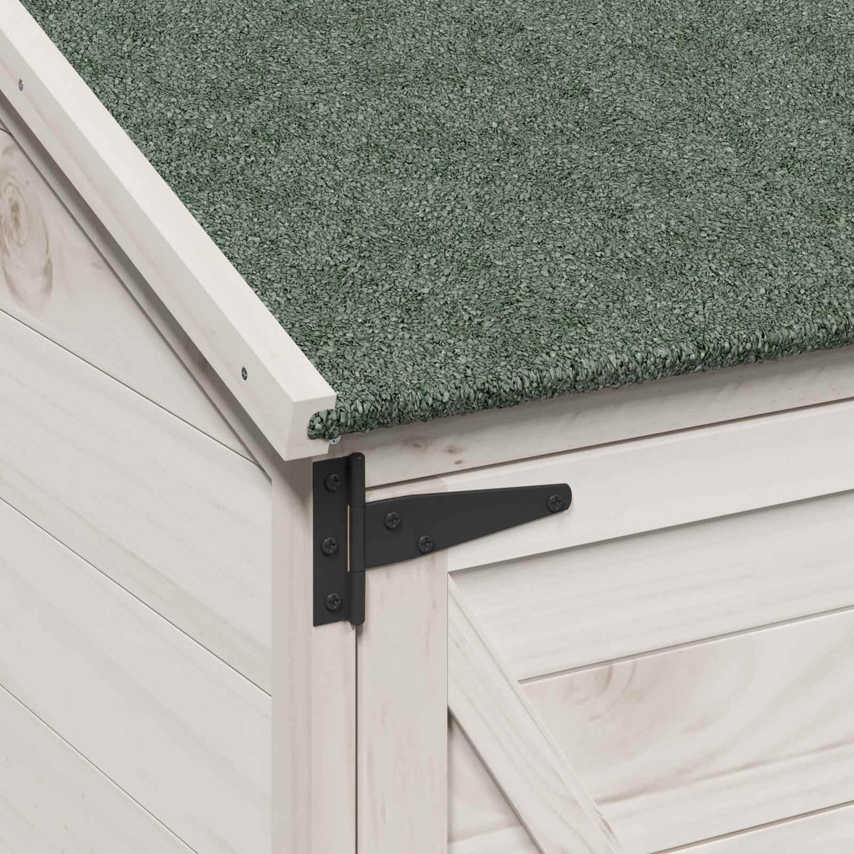 Have Skur Hvid 106 x 56 x 176,5 cm Massivt Fyrretræ