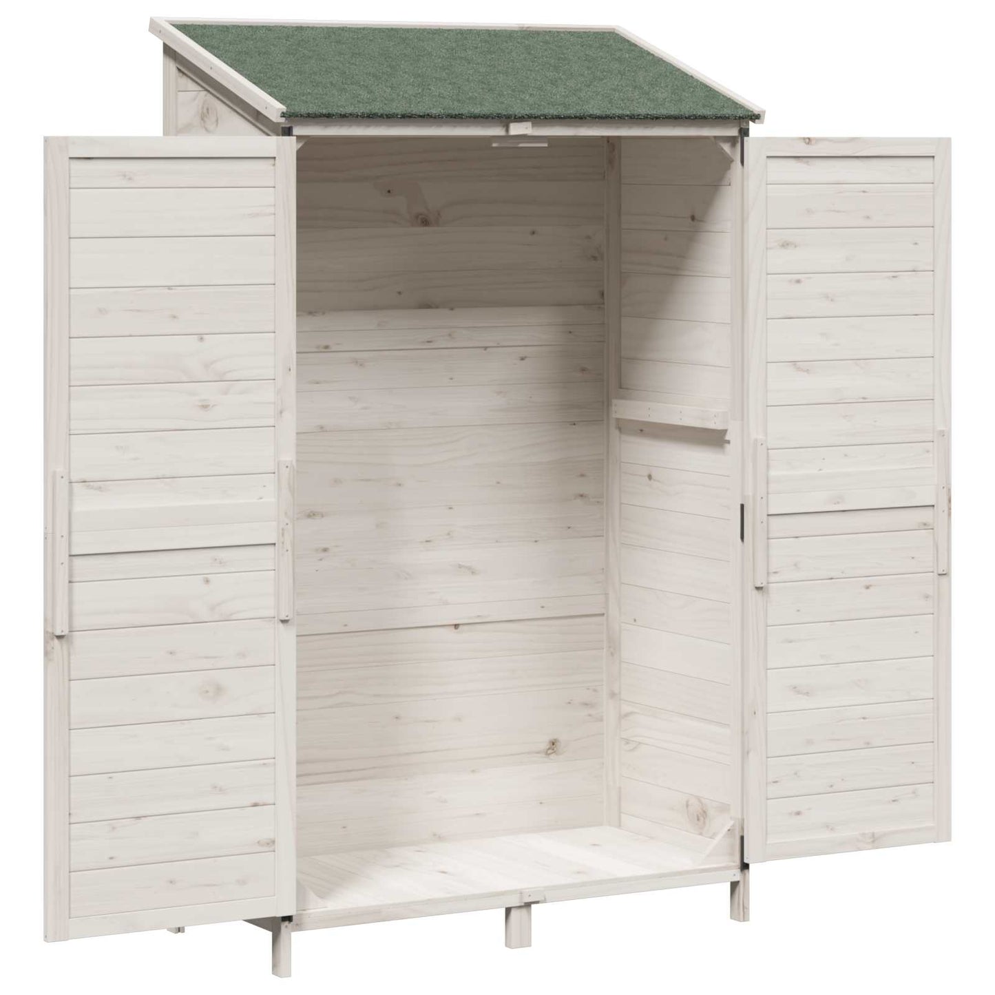 Have Skur Hvid 106 x 56 x 176,5 cm Massivt Fyrretræ